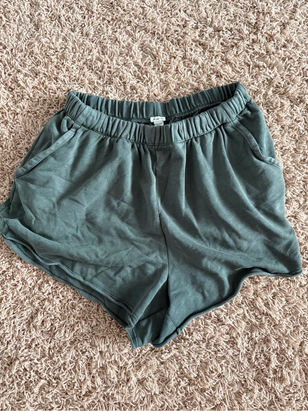 aerie Dark Olive Athletic Lounge Shorts